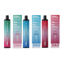 Load image into Gallery viewer, 0mg Chill Zero Disposable Vape 3000 Puffs