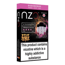 Load image into Gallery viewer, NZO 20mg Zeus Salt Cartridges with Red Liquids Nic Salt (50VG/50PG)