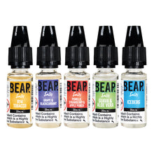 Load image into Gallery viewer, 10mg Bear Flavours Vape 10ml Nic Salts (50VG/50PG)