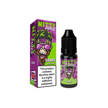 Load image into Gallery viewer, 20mg Vapes Bars Nitty Juice Salts 10ml Nic Salt (50VG/50PG)