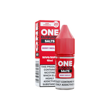 Load image into Gallery viewer, 20mg One E-Liquids Flavoured Nic Salts 10ml (50VG/50PG)