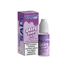 Load image into Gallery viewer, 20mg Kingston Salts 10ml Nic Salts (50VG/50PG)
