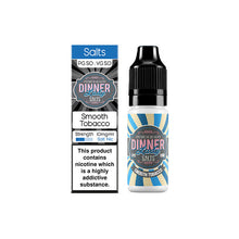Load image into Gallery viewer, 10mg Dinner Lady Tobacco Salts 10ml Nic Salts (50VG/50PG)