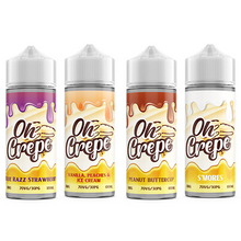Load image into Gallery viewer, 0mg Oh Crepe 100ml Shortfill (70VG/30PG)