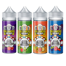 Load image into Gallery viewer, Billiards Trick Shots Range 100ml Shortfill 0mg (70VG/30PG)