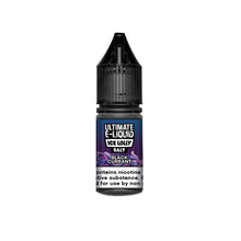 Load image into Gallery viewer, 10mg Ultimate E-liquid Ice Lolly Nic Salts 10ml (50VG/50PG)