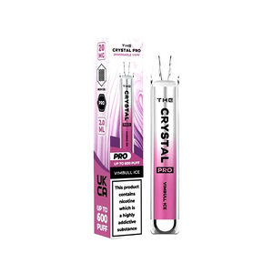 20mg The Crystal Pro Disposable Vape Device 600 Puffs - Flavour: Blackcurrant Mango