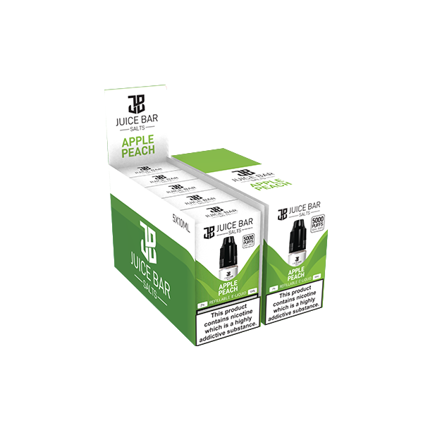 10mg Juice Bar Salts 10ml Nic Salts - Pack Of 5 (50VG/50PG)